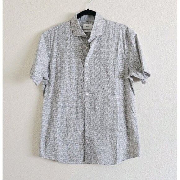 BRAX Hi Flex Kelly Shirt Men's L Button Up Feel Good Short Sleeve Cotton - Picture 6 of 6